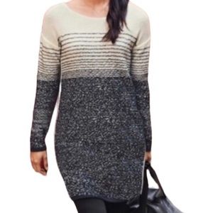 ATHLETA Fireside Sweater Dress, Size S, Long Sleeves, 98% Extra Fine Merino Wool